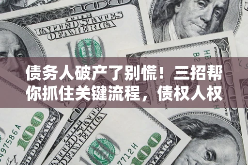 武汉债务人破产了别慌！三招帮你抓住关键流程，债权人权益不再缩水