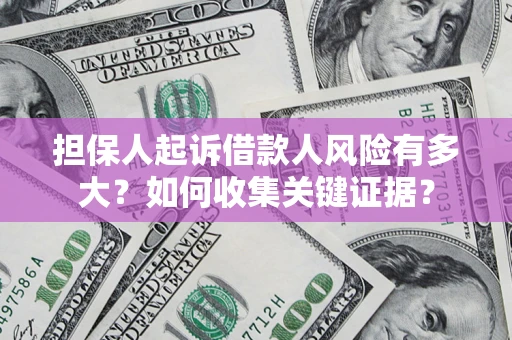 武汉担保人起诉借款人风险有多大？如何收集关键证据？