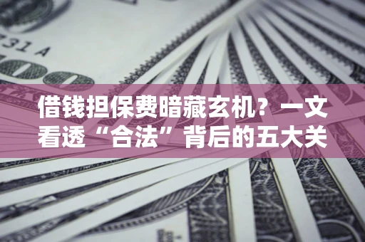武汉借钱担保费暗藏玄机？一文看透“合法”背后的五大关键陷阱